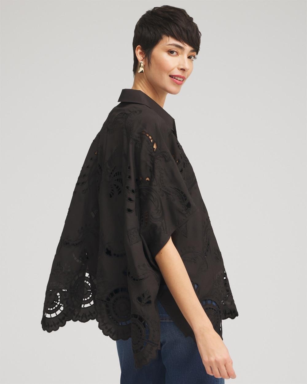 Eyelet Poncho Product Image