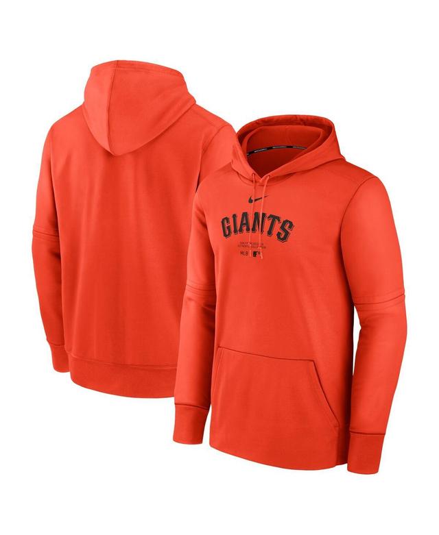 Mens Nike Orange San Francisco Giants Authentic Collection Practice Performance Pullover Hoodie Product Image