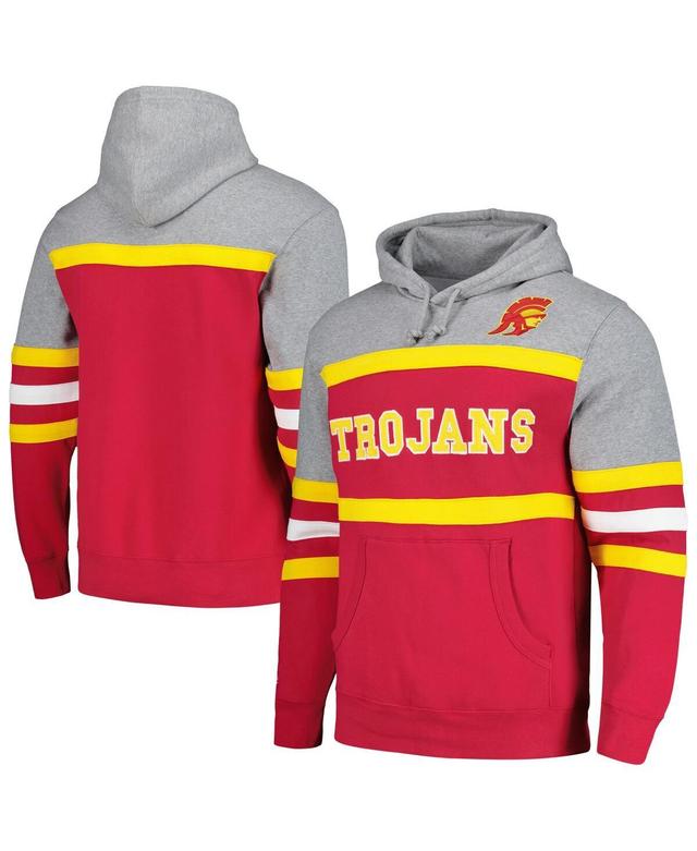 Mens Mitchell & Ness Cardinal Usc Trojans Head Coach Pullover Hoodie Product Image