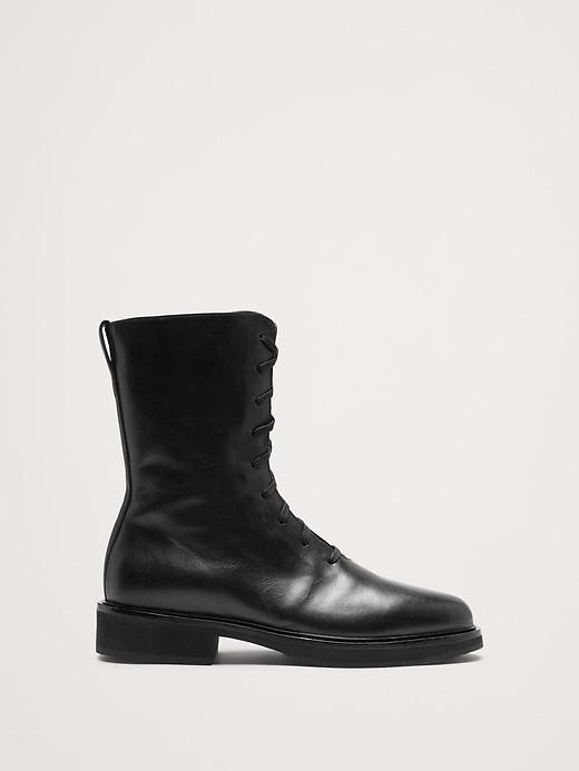 Italian Leather Lace-Up Boot Product Image