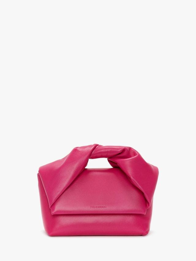 MEDIUM TWISTER - LEATHER TOP HANDLE BAG in pink | JW Anderson US  Product Image