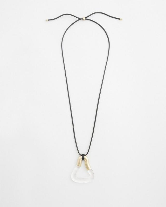 Adjustable Lucite Pendant Necklace Product Image