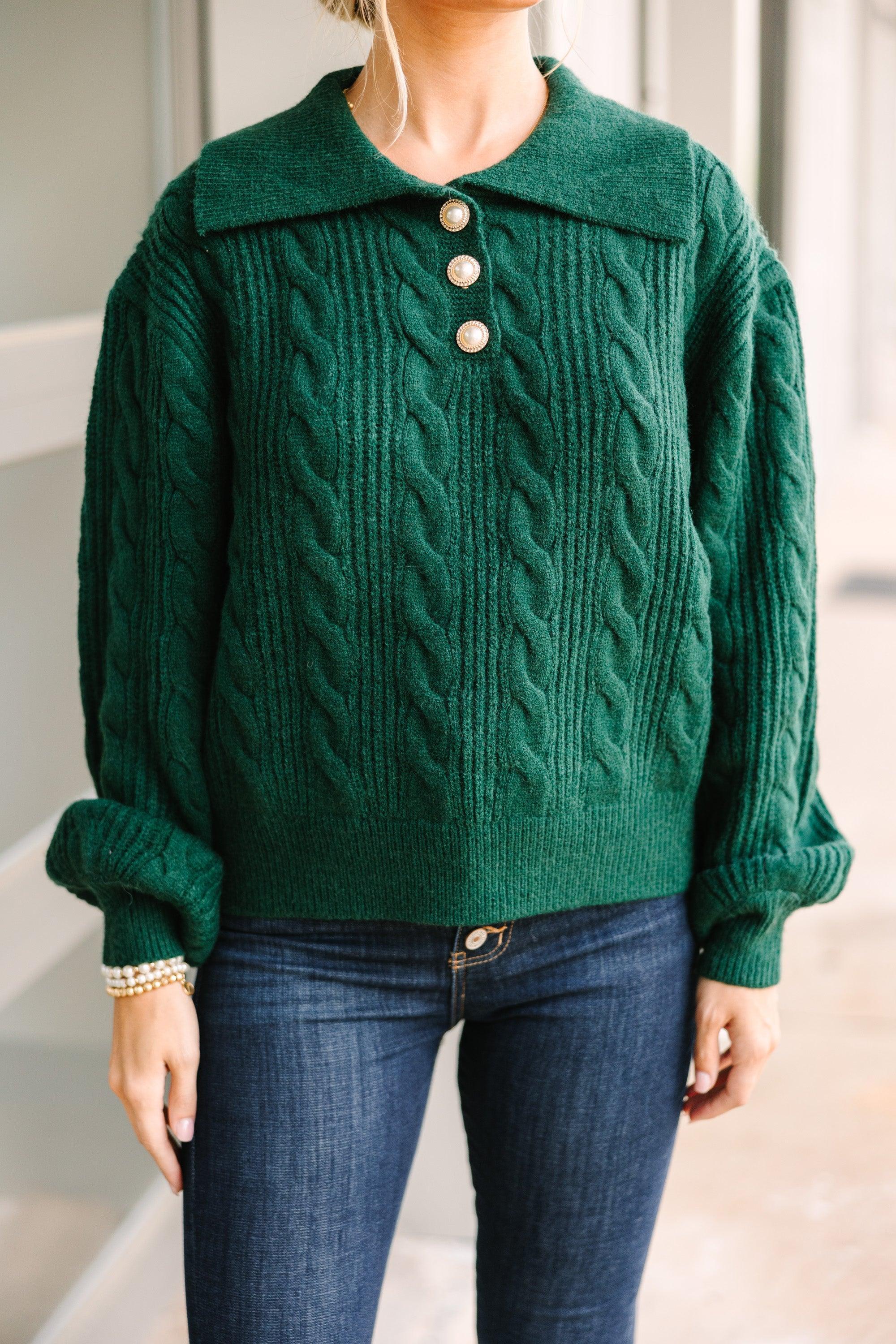 Carry On Emerald Green Sweater Female Product Image