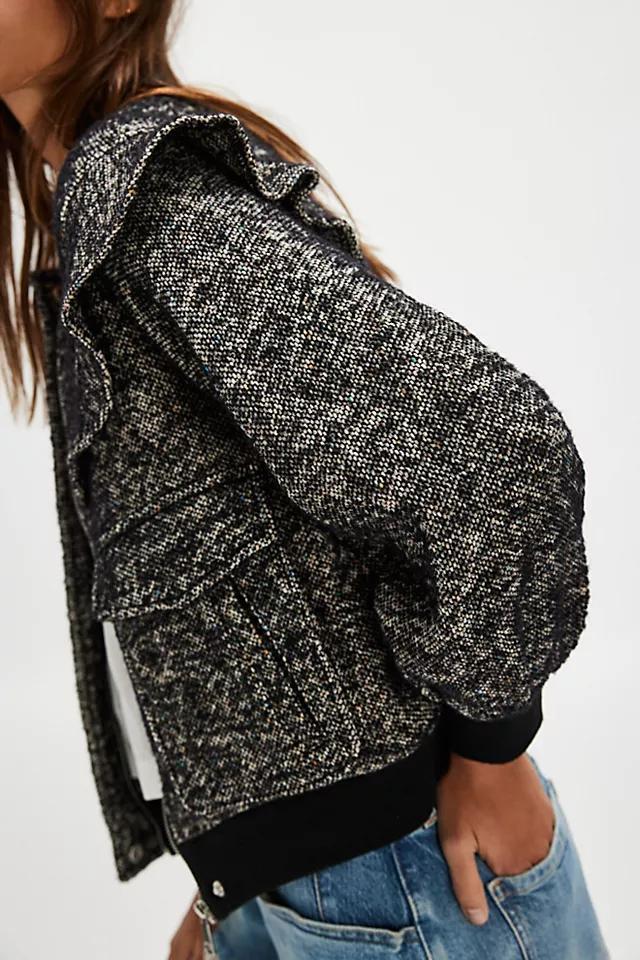 Driftwood Houndstooth Bomber Jacket Product Image