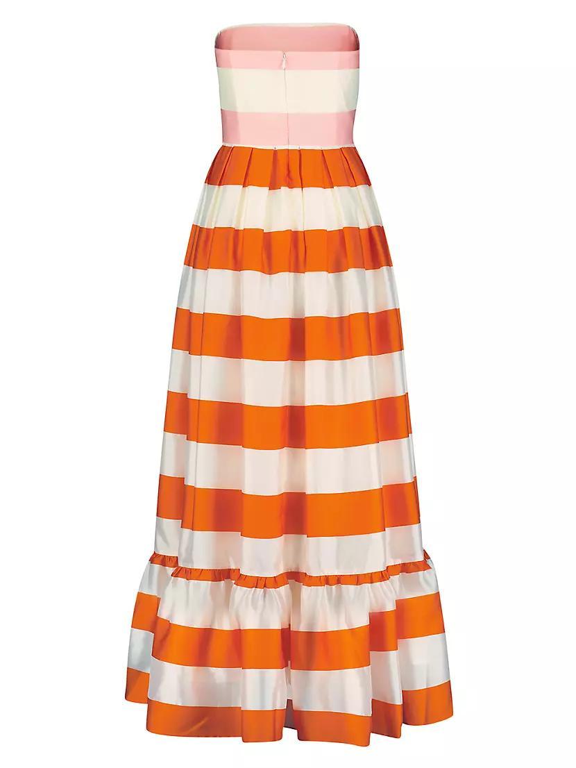 Striped Tiered Maxi Dress Product Image