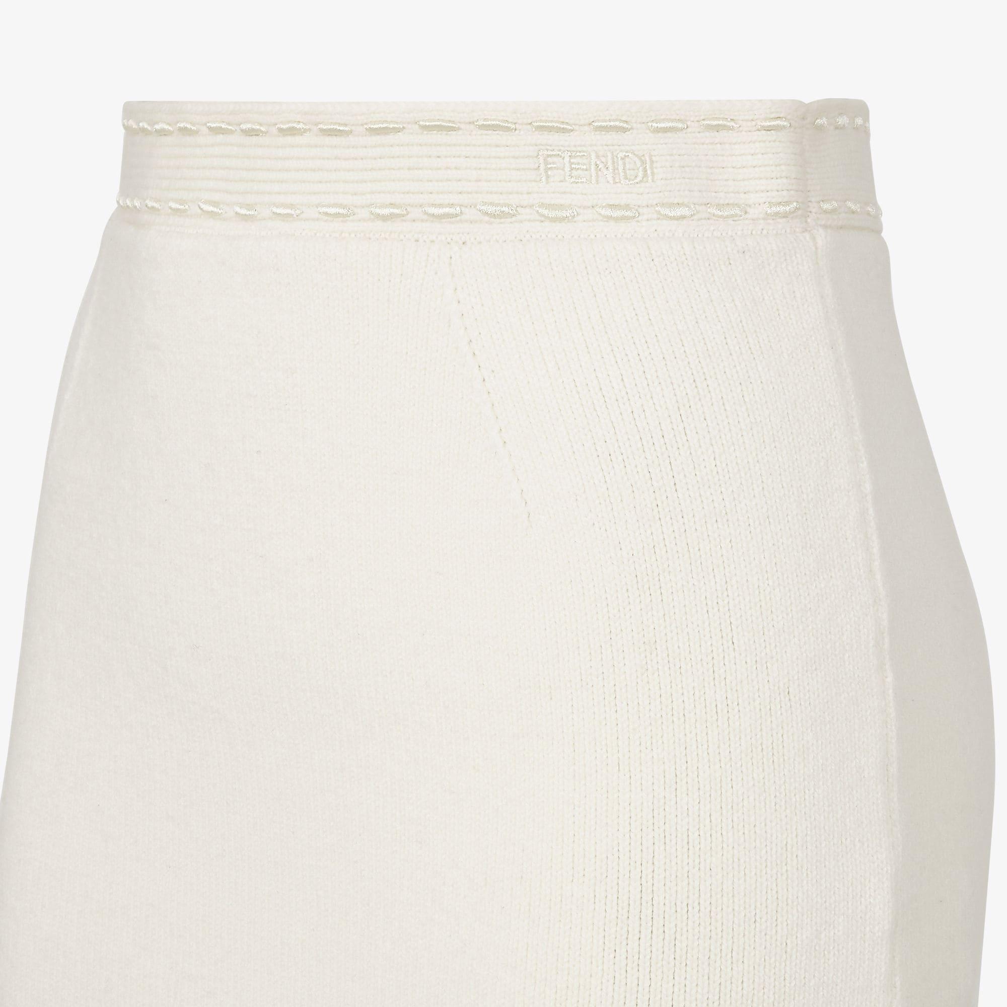 SkirtWhite cashmere mini skirt Product Image