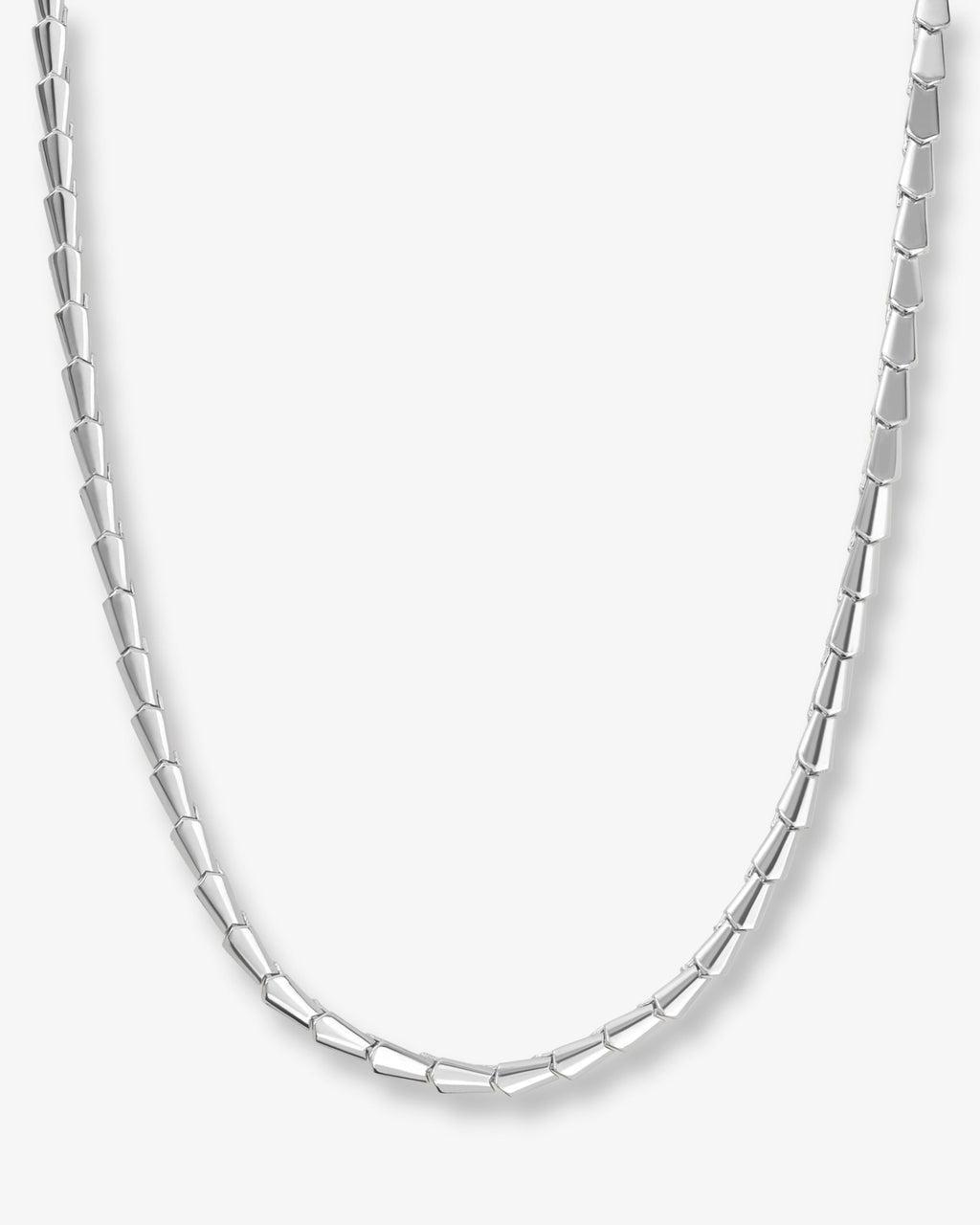 Serpent Collar Necklace 18" - Silver Product Image