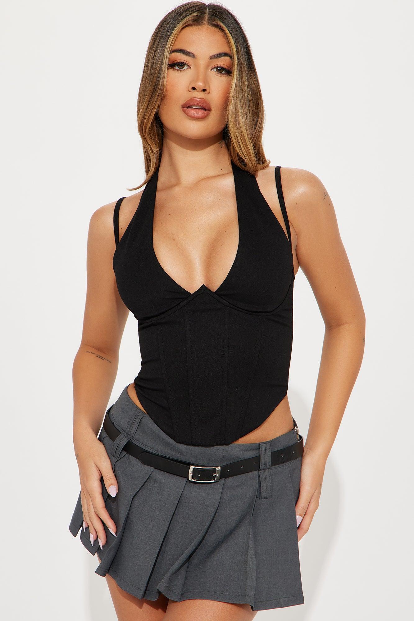 No Rival Halter Top - Black Product Image