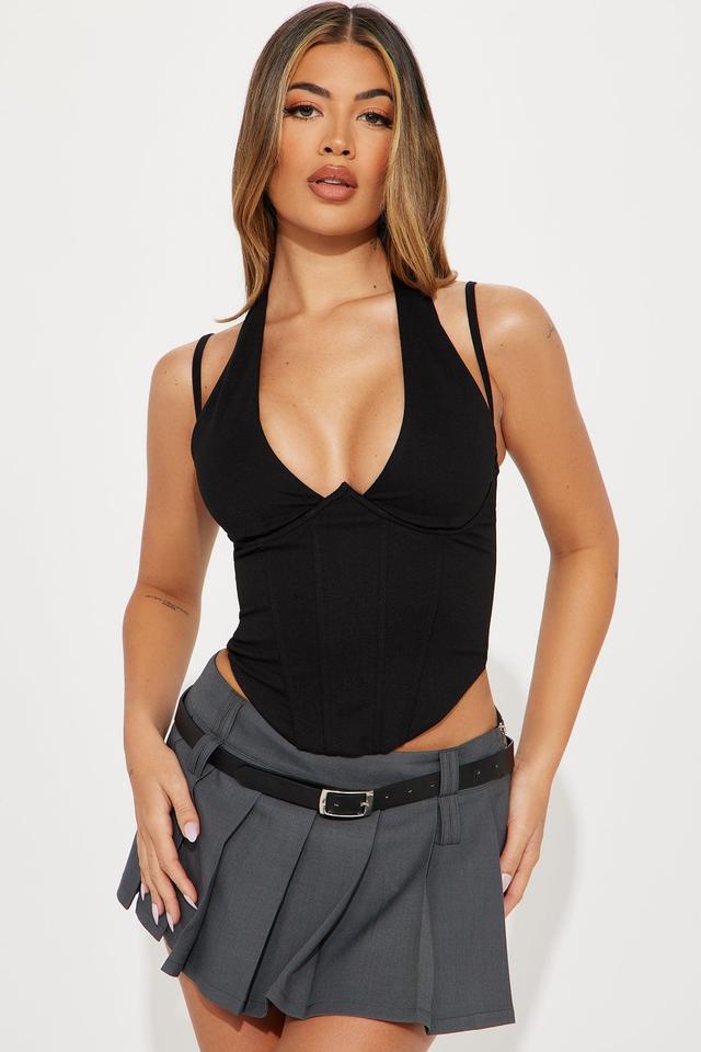 No Rival Halter Top - Black Product Image