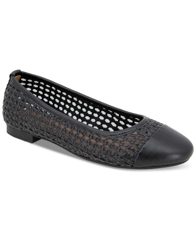 Style & Co Womens Maddiee Cap-Toe Woven Ballet Flats, Created for Macys Product Image