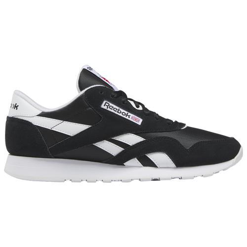 Reebok Mens Classic Leather Nylon - Shoes Ftwr White/Core Black/Ftwr White Product Image