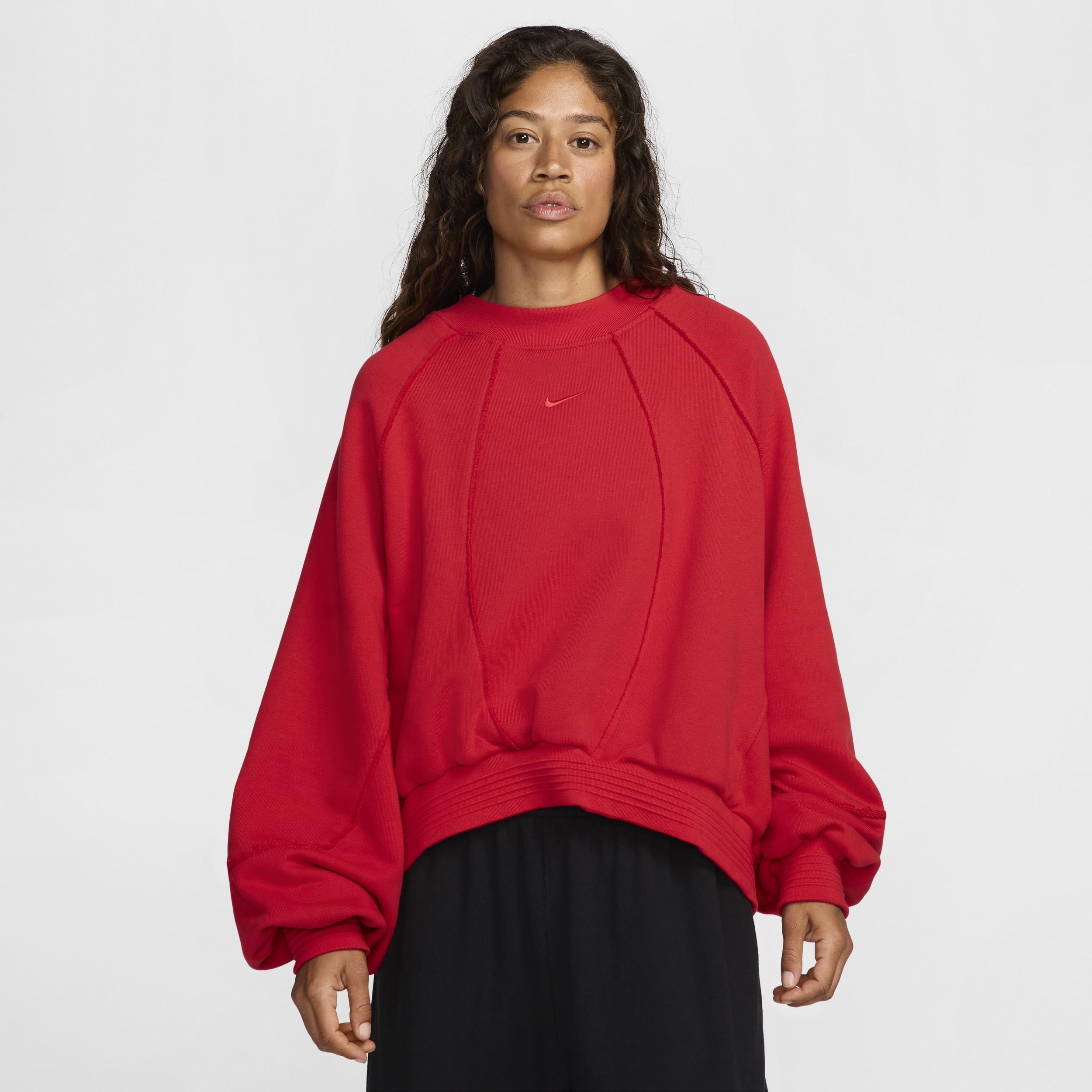 Womens Nike Sportswear Collection Oversized Crew-Neck French Terry Sweatshirt Product Image