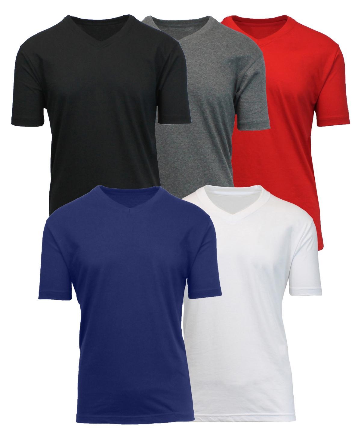 Blue Ice Mens Short Sleeve V-Neck Tee-5 Pack Product Image