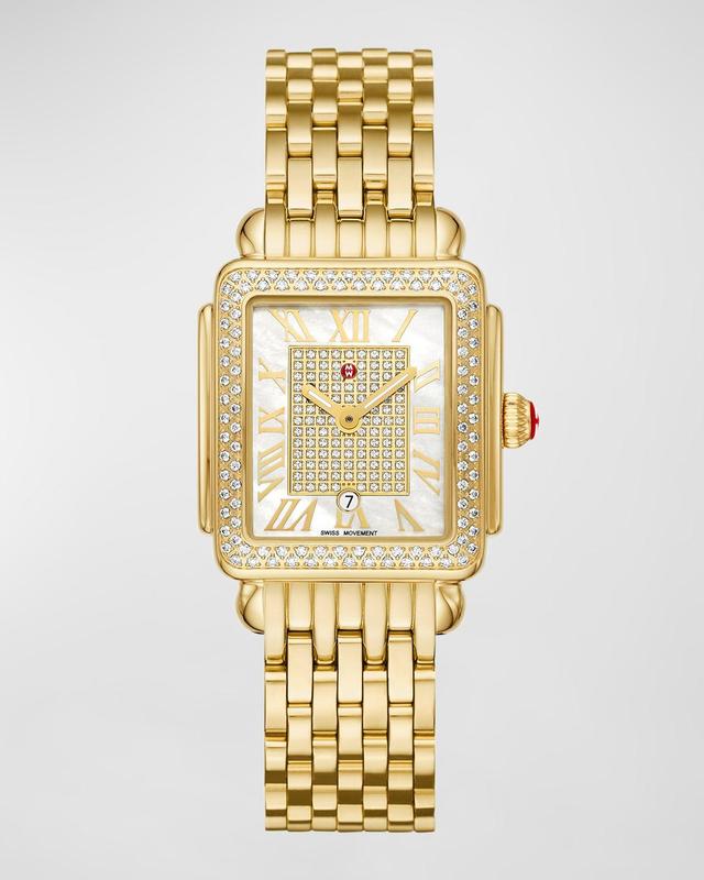 MICHELE Deco Madison Mid Diamond Pav Bracelet Watch, 31mm Product Image