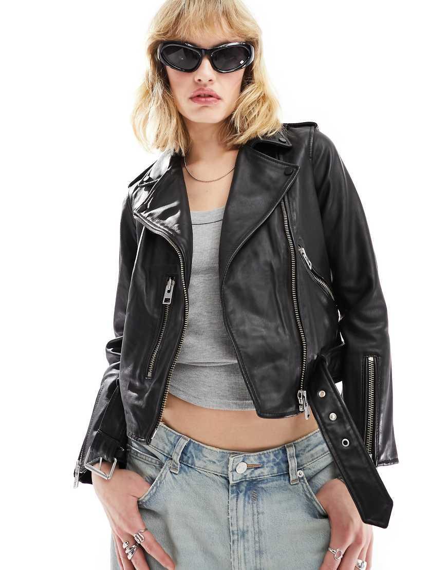 Balfern Leather Jacket In Black Product Image