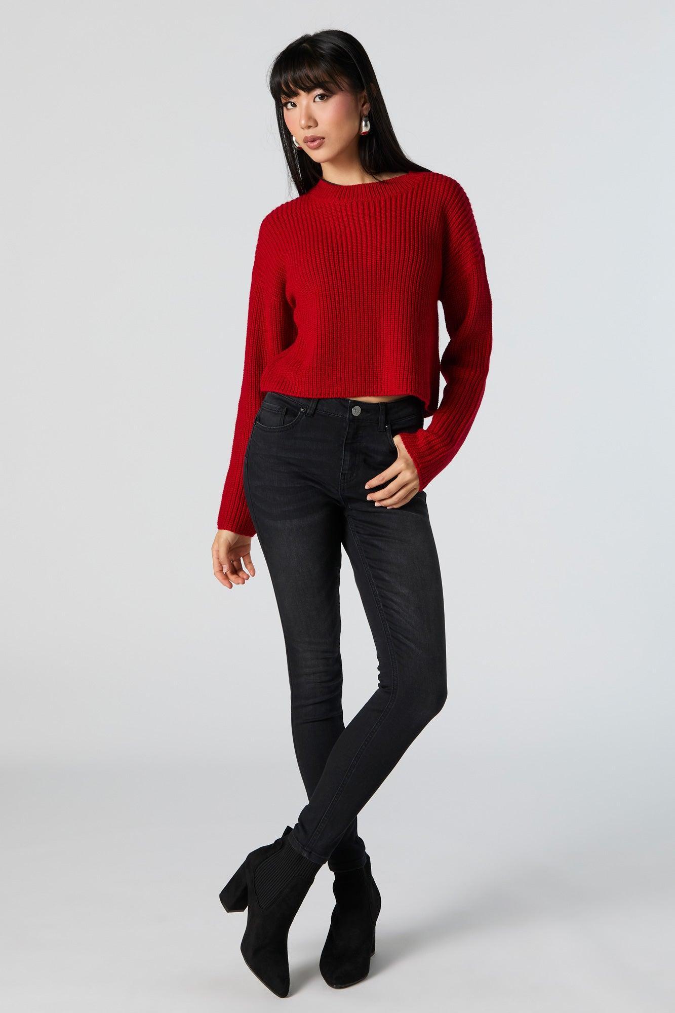 Solid Knit Sweater Female Product Image