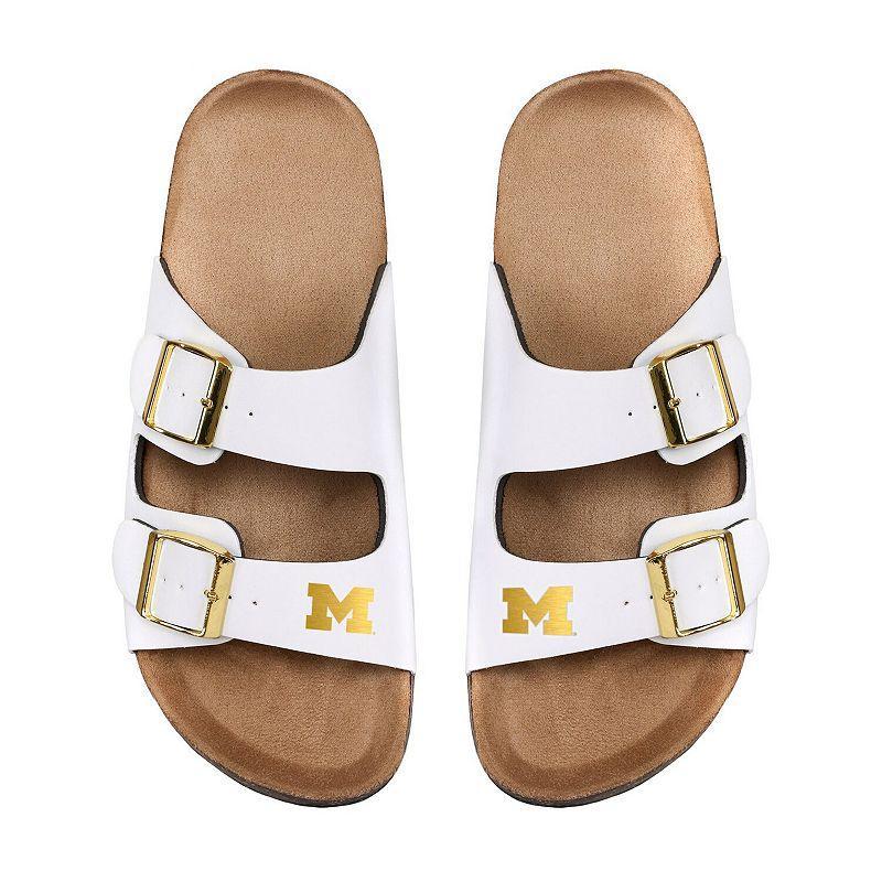 Womens FOCO Los Angeles Lakers Double-Buckle Sandals Product Image