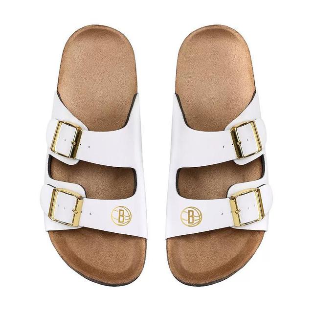 Womens FOCO Pittsburgh Steelers Double-Buckle Sandals Product Image