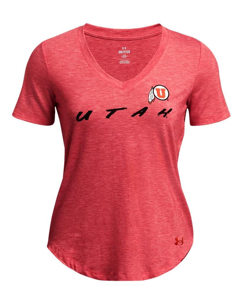 Women's UA Breezy Jersey Collegiate V-Neck T-Shirt Product Image