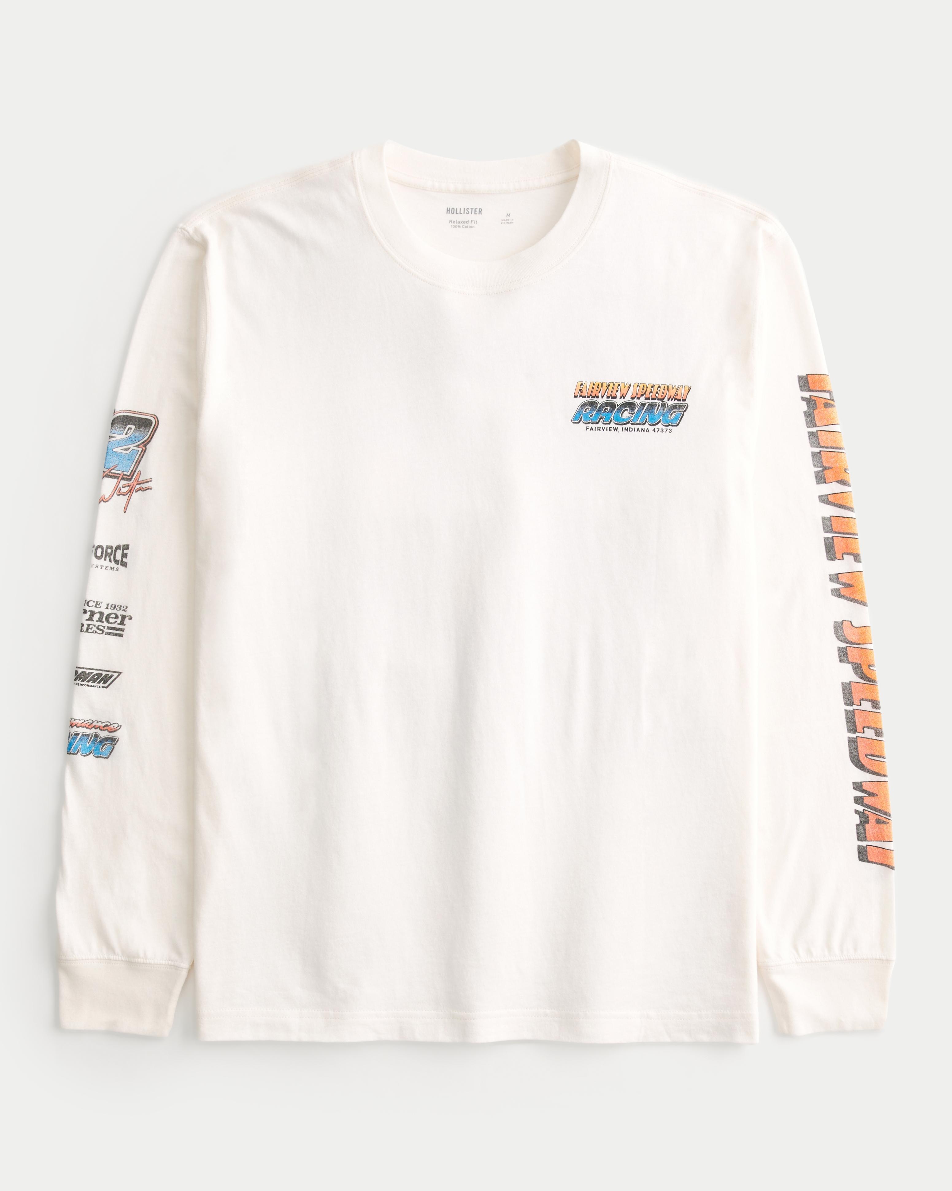 Relaxed Long-Sleeve Fairview Speedway Graphic Tee Product Image