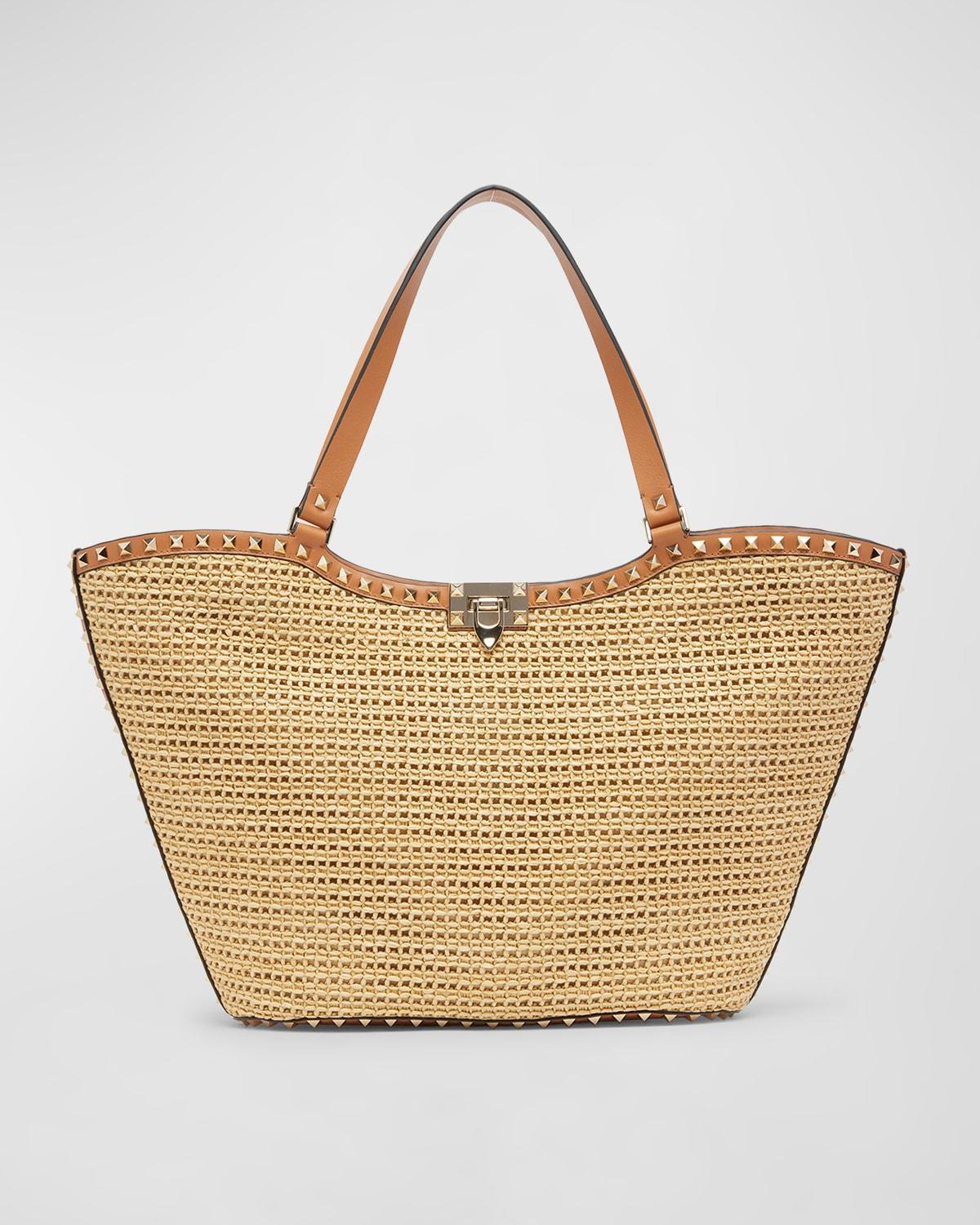 Rockstud Raffia Garden Tote Bag Product Image