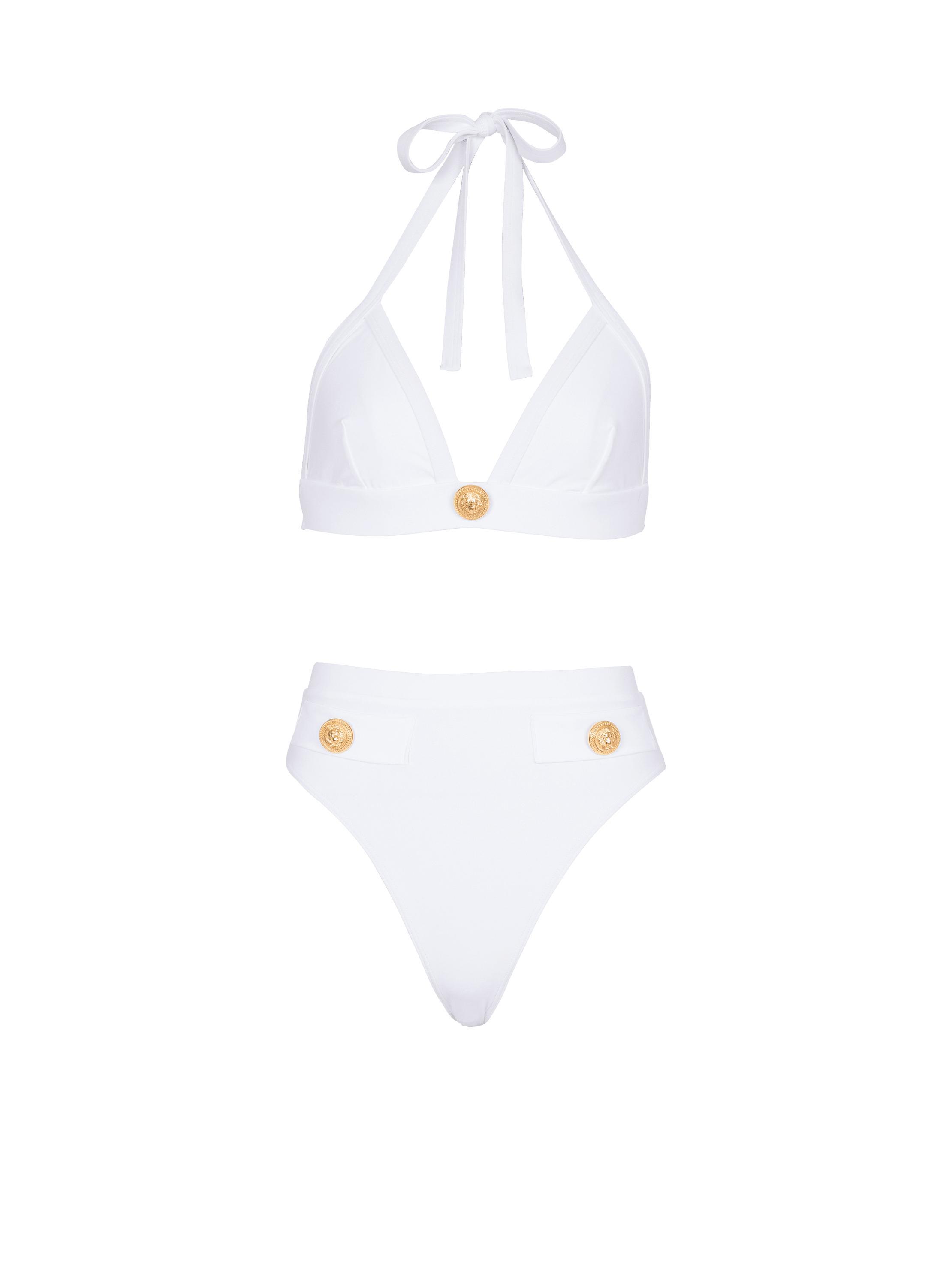 Two-piece swimming costume with buttons Product Image