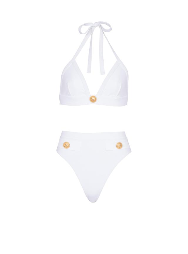 Two-piece swimming costume with buttons Product Image