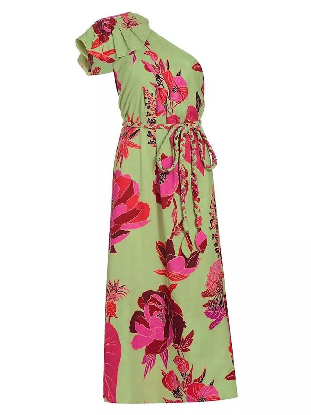 Fresh Garden One-Shoulder Midi Dress Product Image