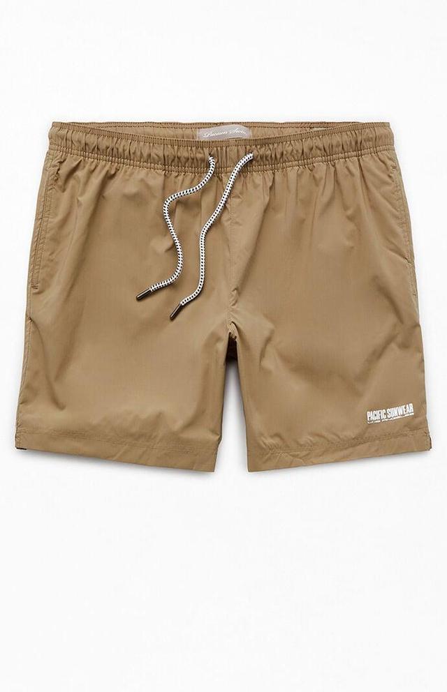 Men's Solid Ripstop 6.5" Swim Trunks Product Image