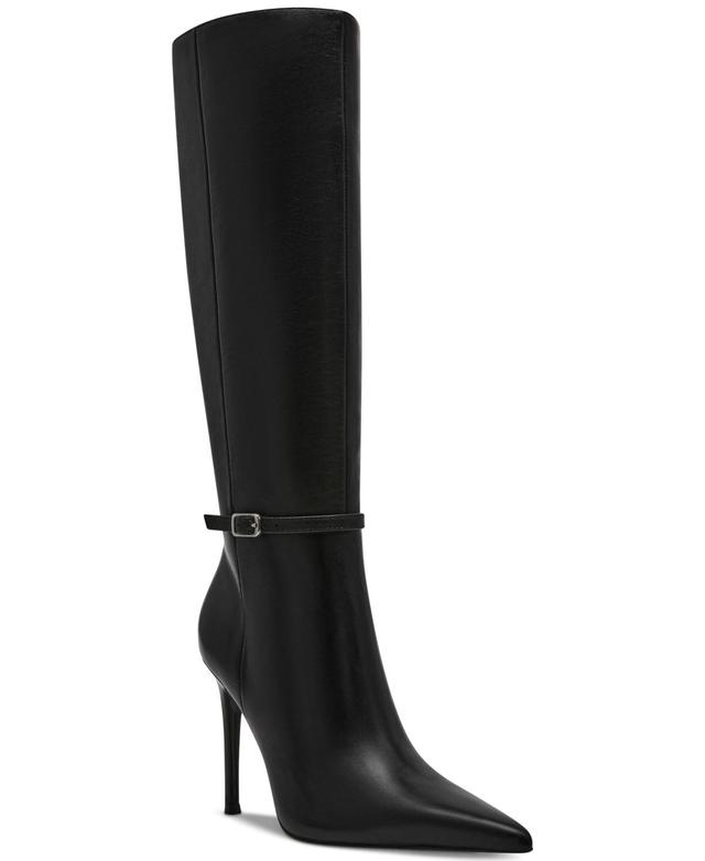 Steve Madden Womens Voca Wide-Calf Stiletto Tall Dress Boots Product Image