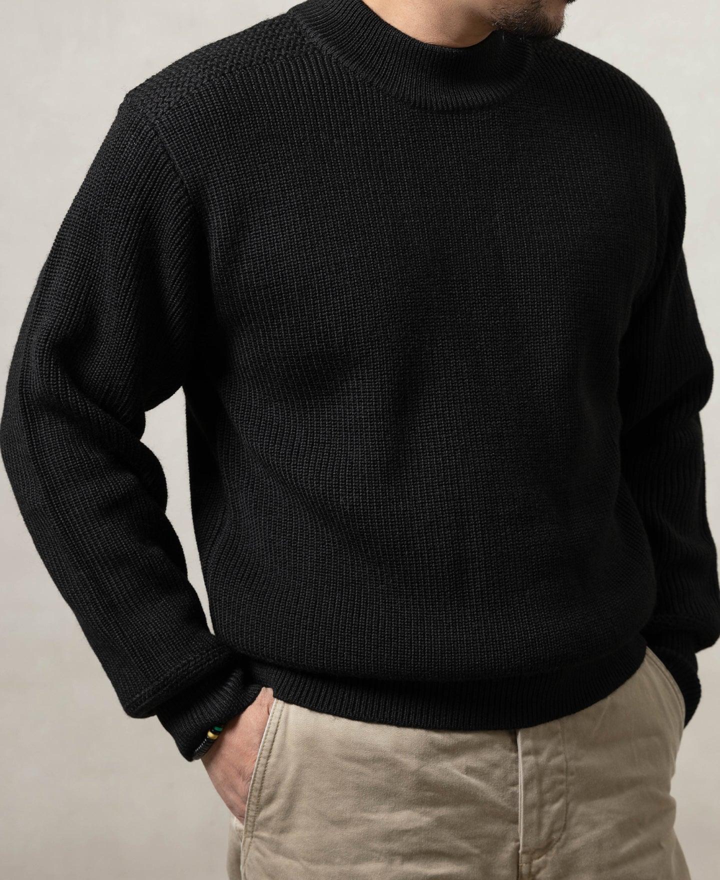 Pre-War Model USN Woolen Sweater - Black Product Image