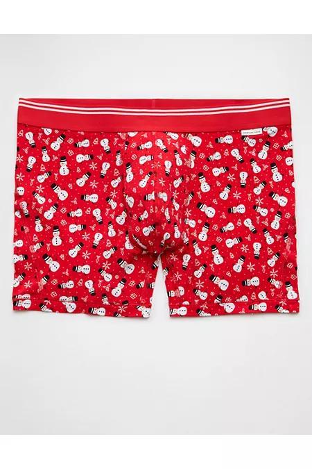 AEO Mens Holiday Snowmen 4.5 Ultra Soft Boxer Brief Men's Product Image