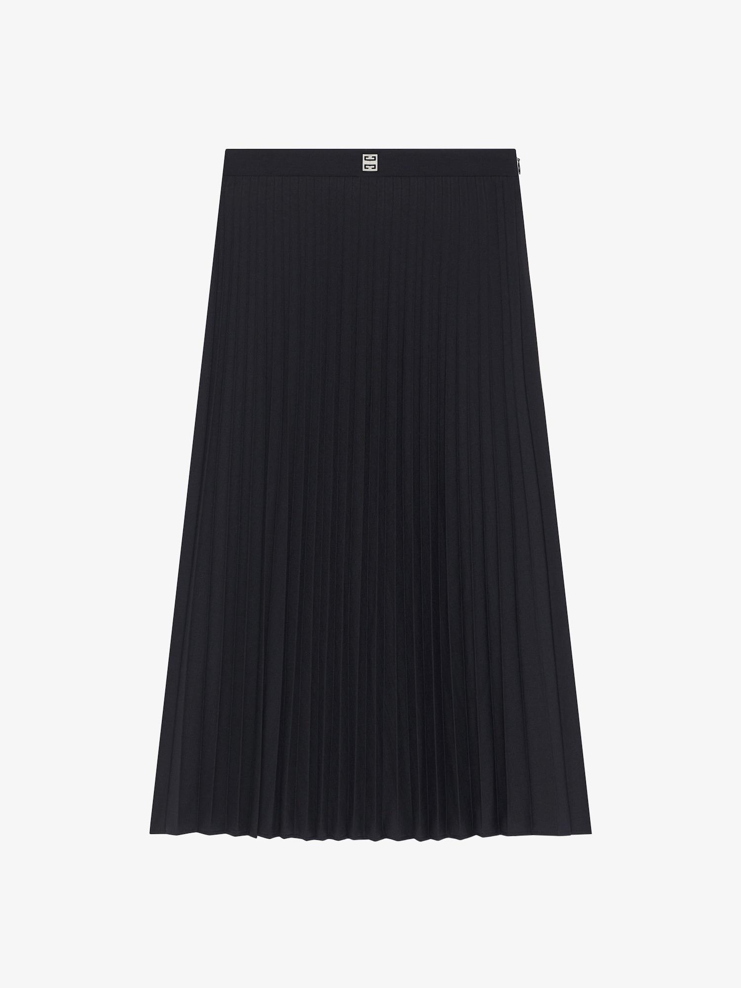 Pleated skirt in wool product image