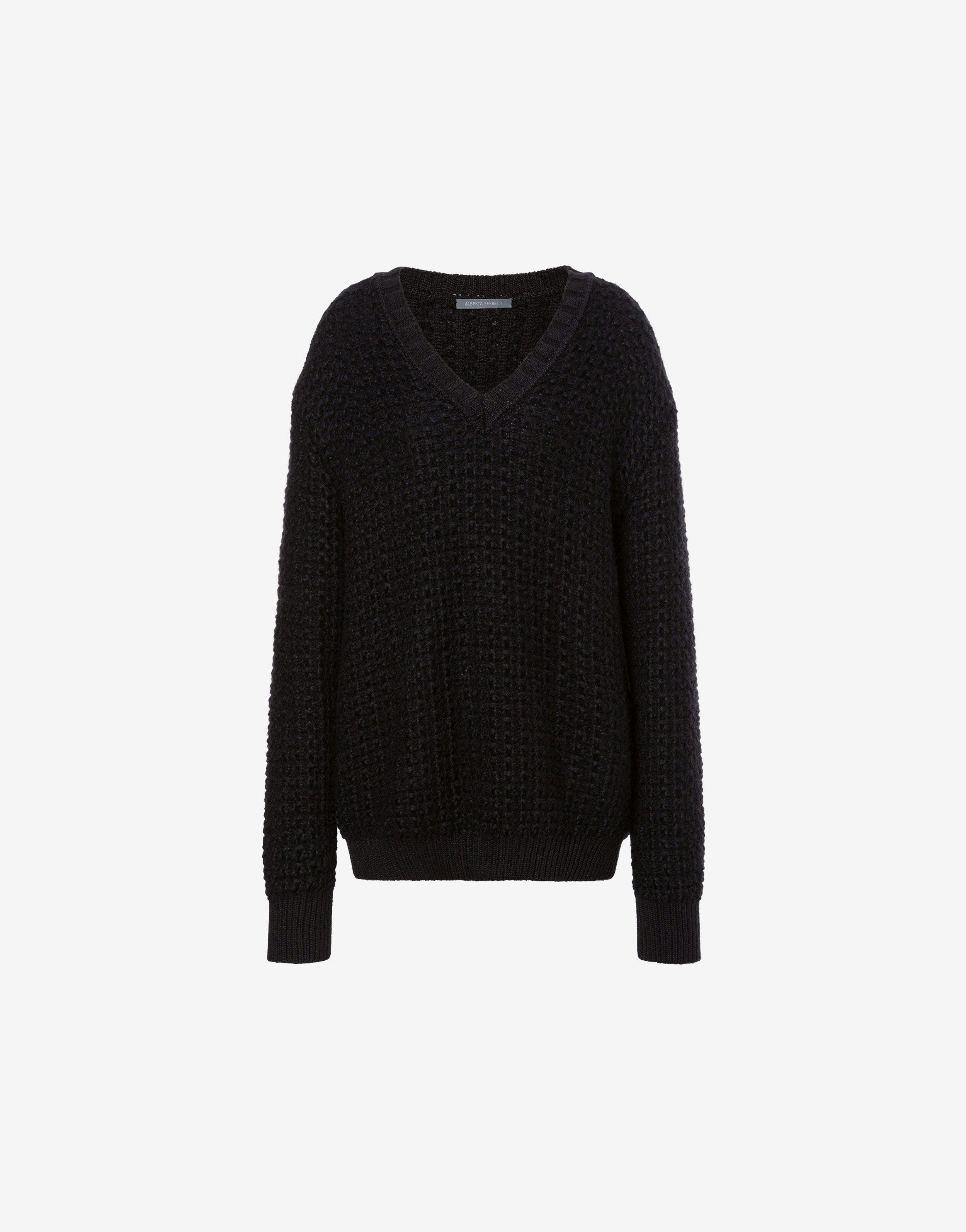 Oversize jumper in mohair blend product image