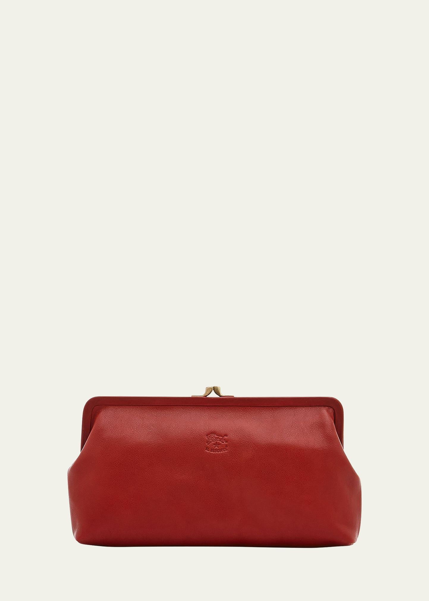 Womens Manuela Leather Clutch Product Image