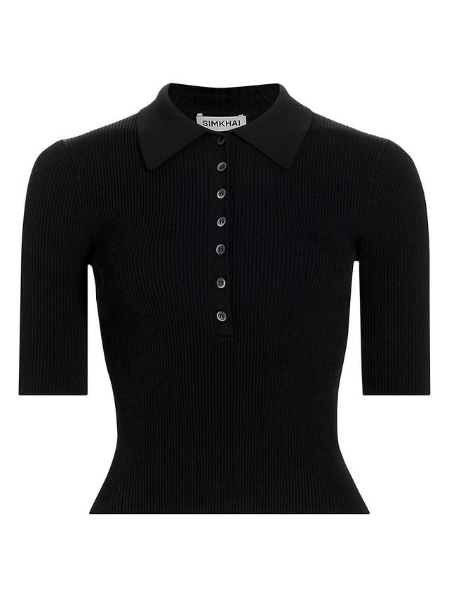Womens Secily Henley Top Product Image