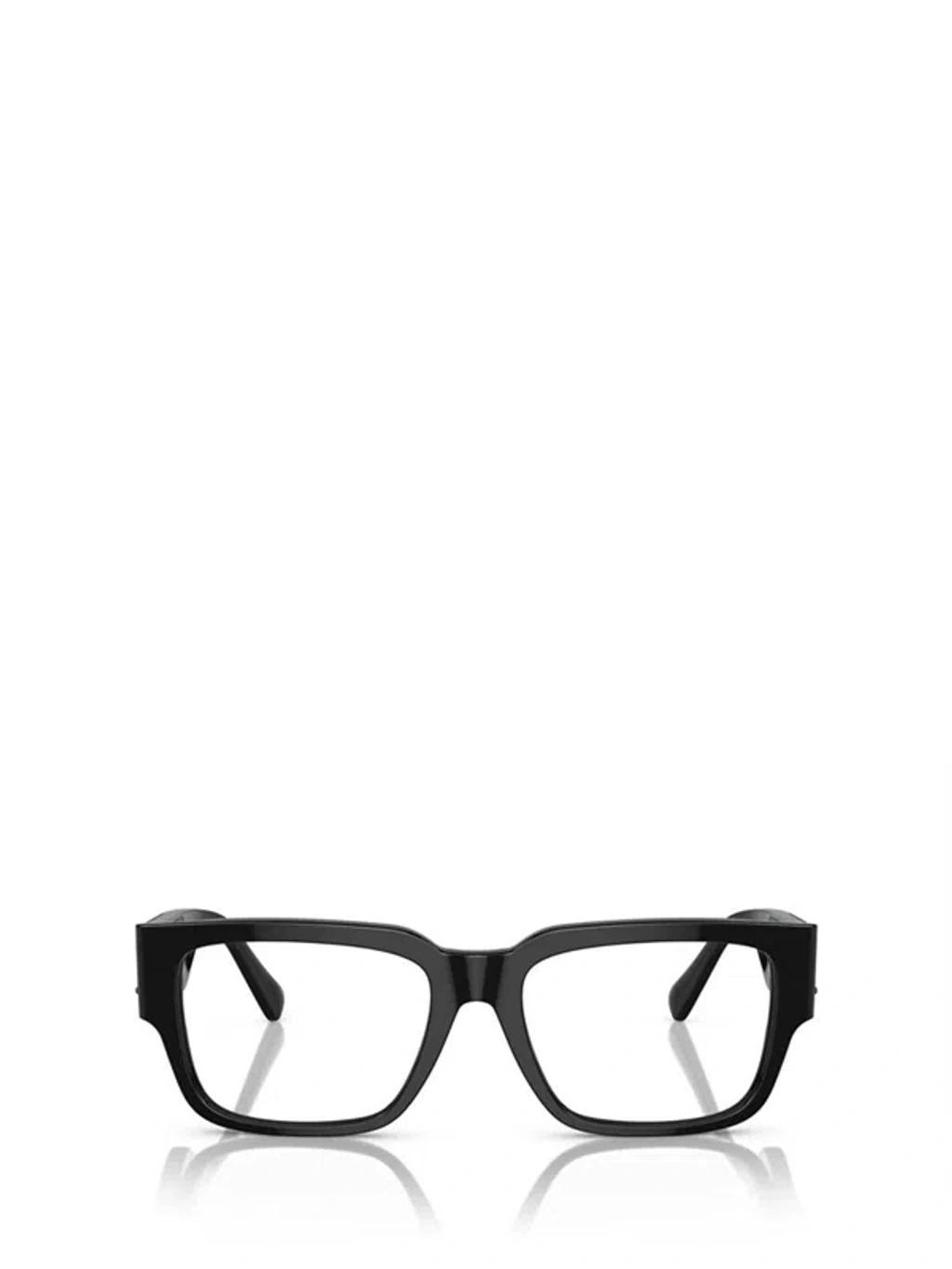 VERSACE Rectangle-frame Glasses In Black Product Image