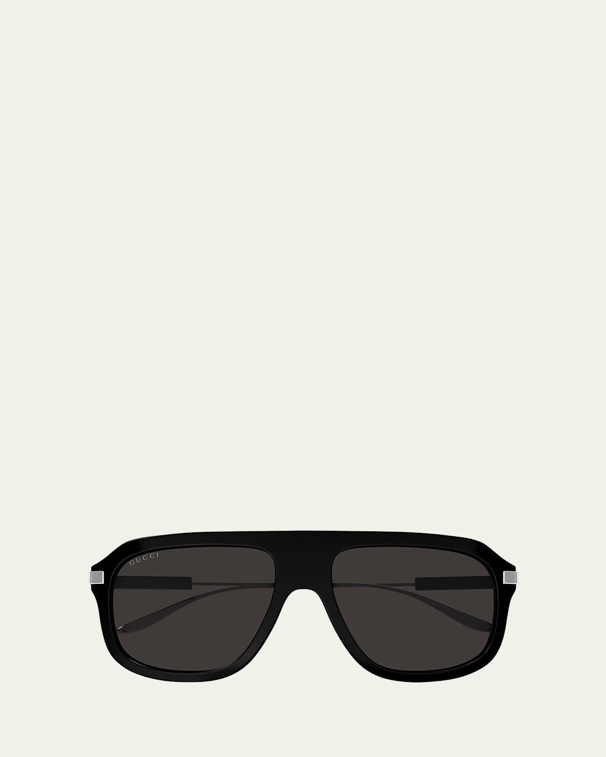 Mens Back To Web Pilot Recycled Acetate & Metal Sunglasses Product Image