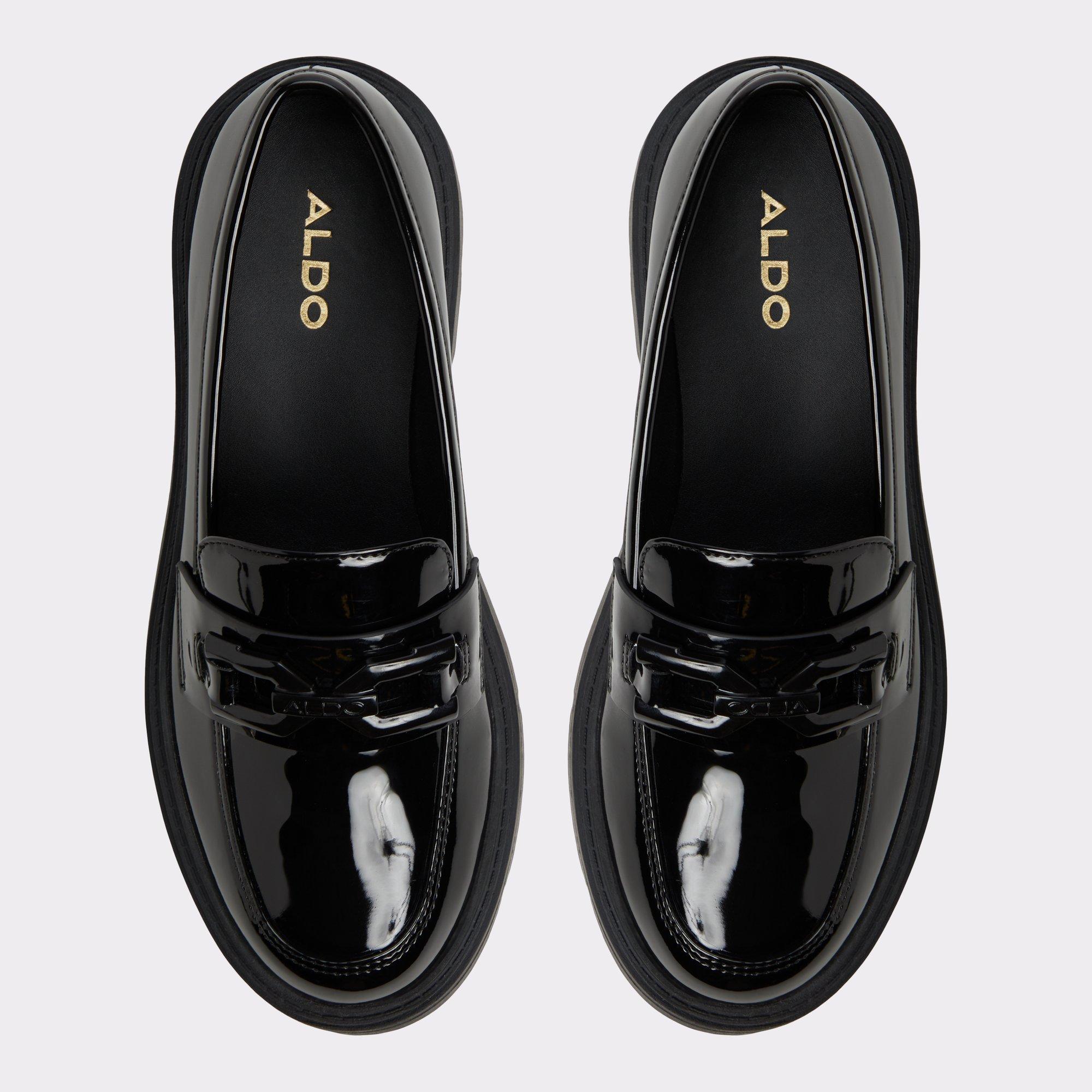 Mazey Black Synthetic Patent Women's Loafers & Oxfords | ALDO US Product Image