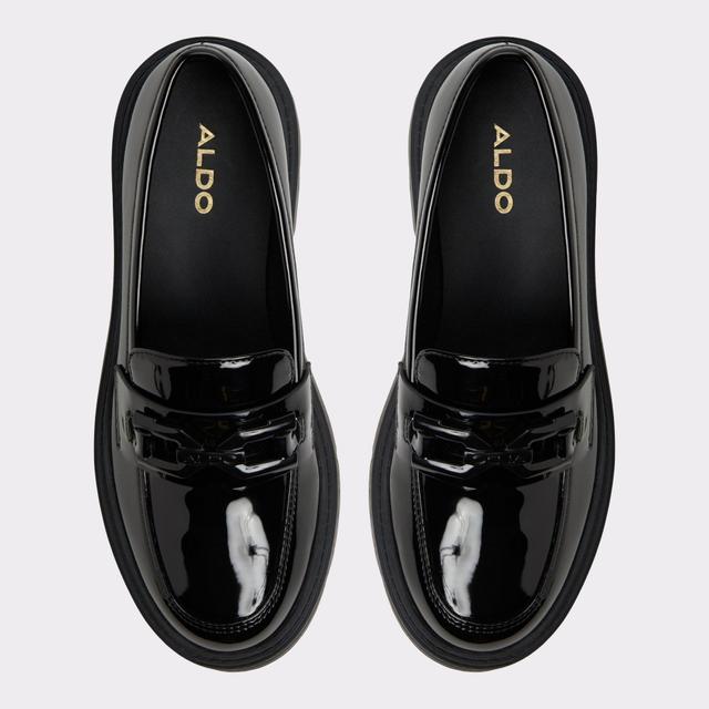 Mazey Black Synthetic Patent Women's Loafers & Oxfords | ALDO US Product Image