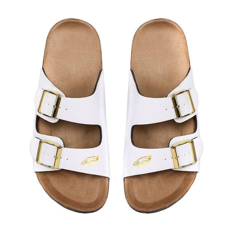 Womens FOCO Chicago Bulls Double-Buckle Sandals Product Image