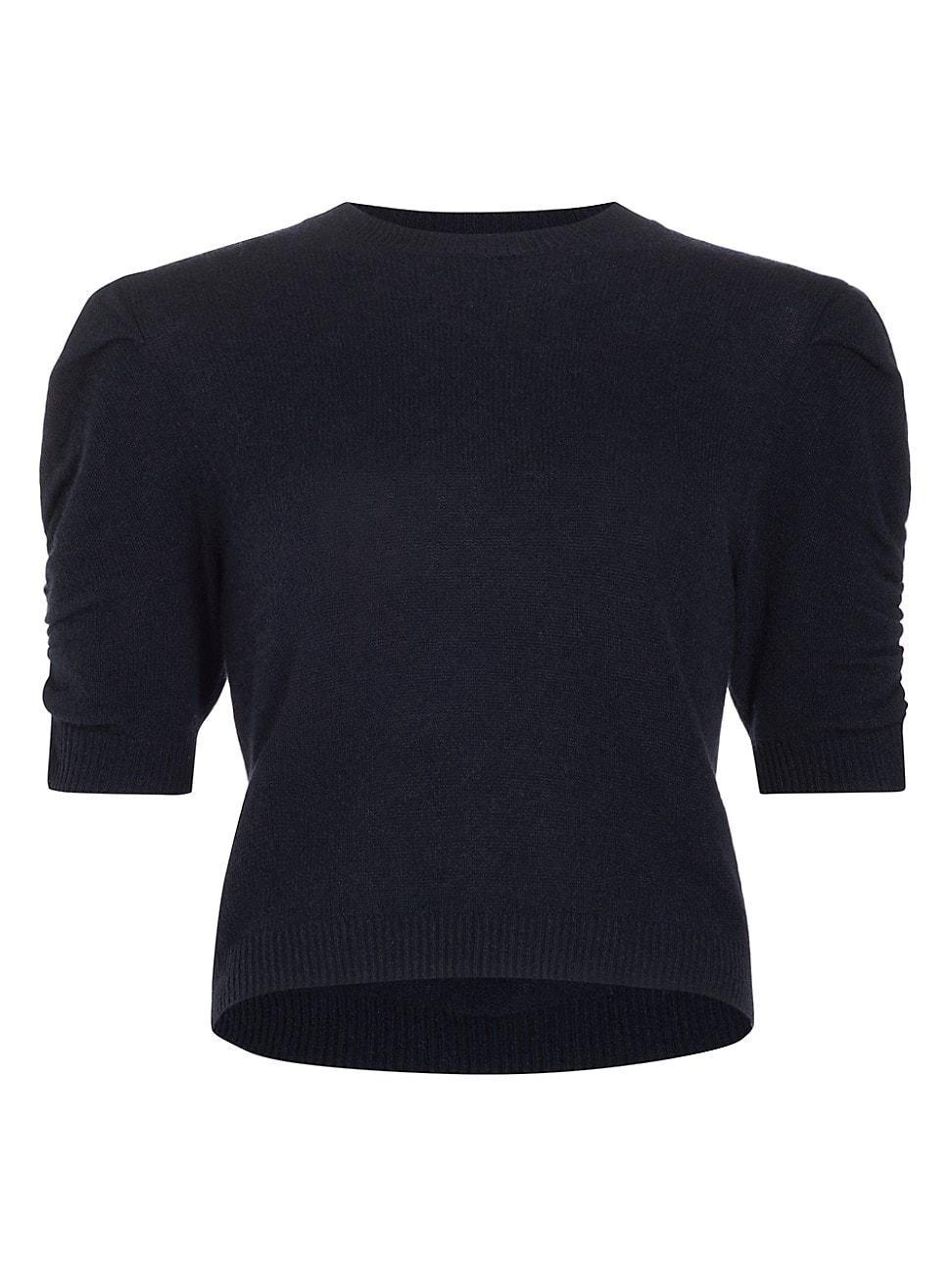 FRAME Ruched Sleeve Recycled Cashmere Blend Sweater Product Image