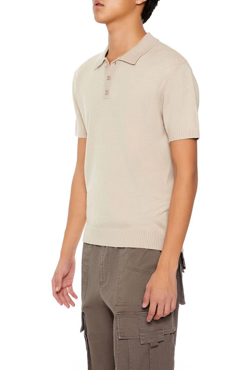 Sweater-Knit Polo Shirt | Forever 21 Product Image