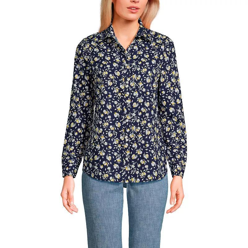 Womens Lands End No-Iron Supima Cotton Shirt product image