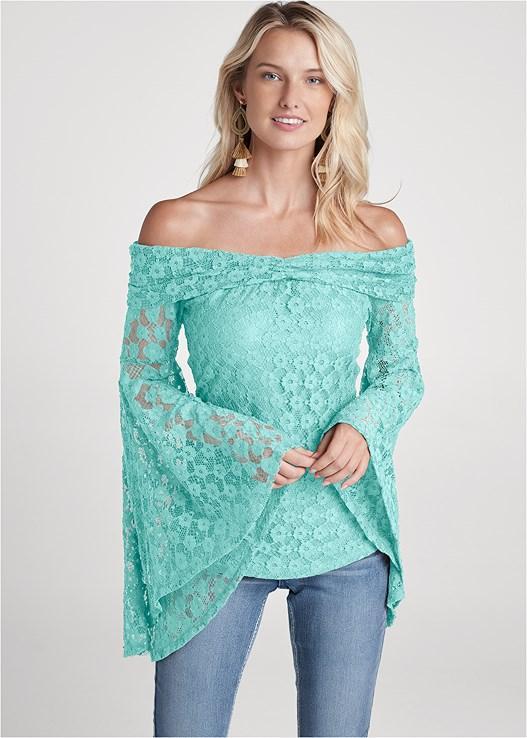 Lace Off-The-Shoulder Top Product Image