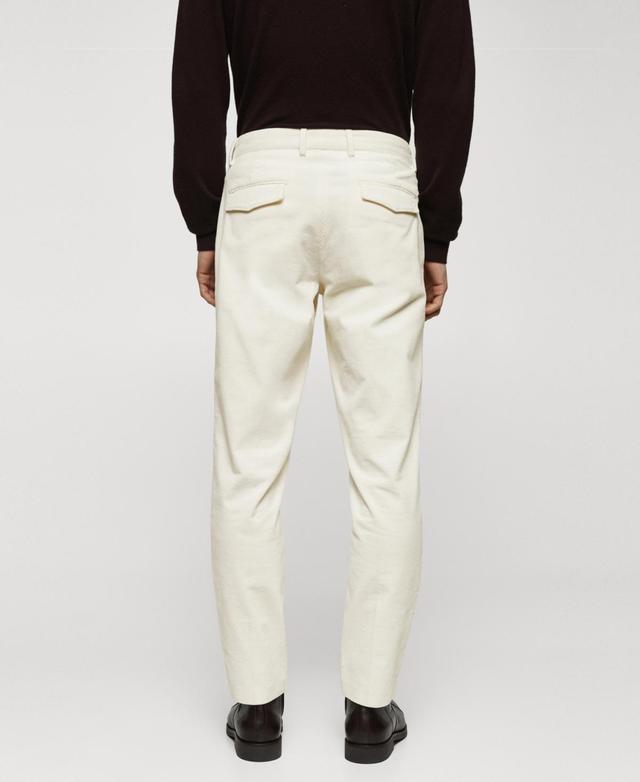 Mango Mens Pleated Corduroy Pants Product Image