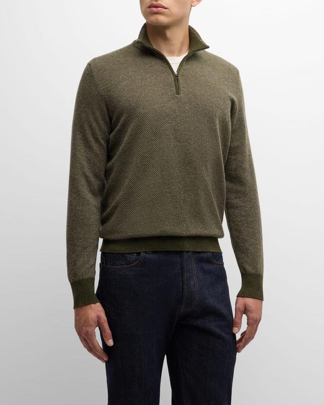 Mens Roadster 1/4-Zip Cashmere Sweater Product Image