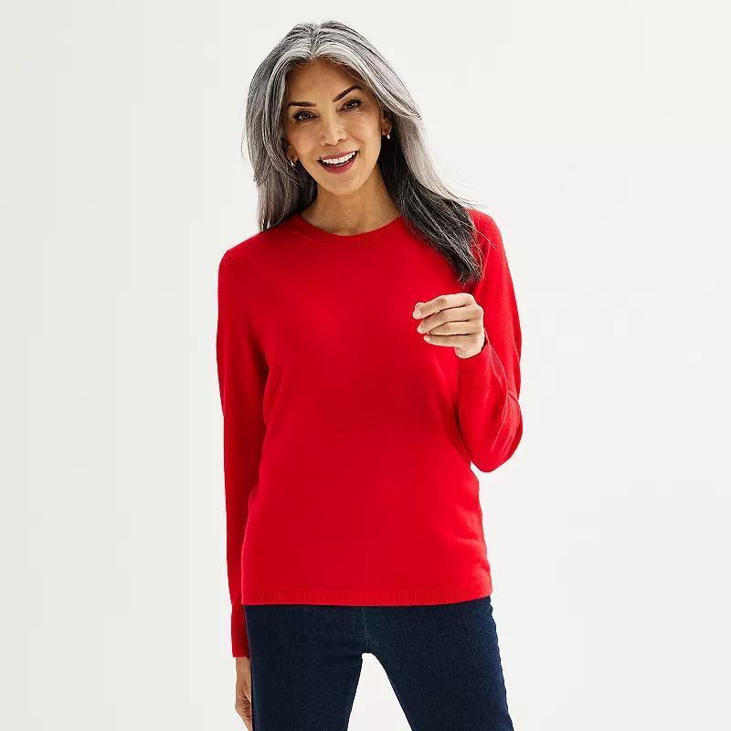 Womens Croft & Barrow Extra Soft Crewneck Sweater Product Image