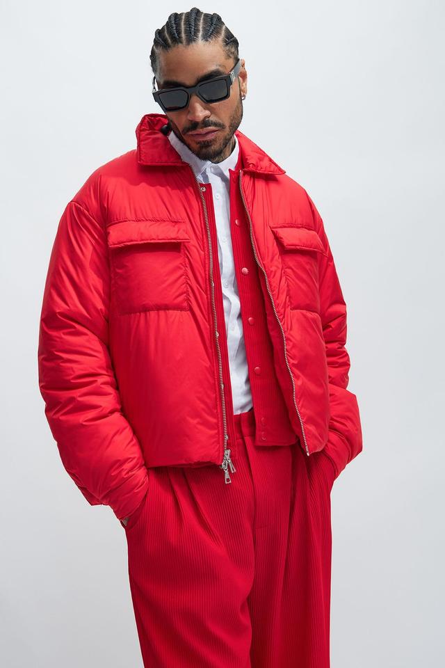 York Puffer Jacket - Red Product Image