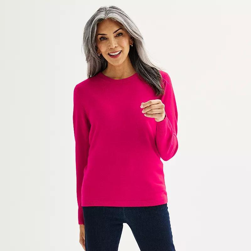 Womens Croft & Barrow Extra Soft Crewneck Sweater product image